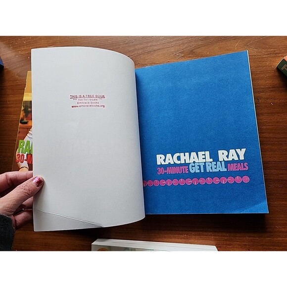 3 Rachel Ray Cookbooks - 30 Min Meals Get Real & 30 Minutes 2 & 365 Meals PBs - Picture 15 of 16